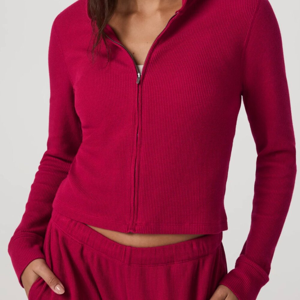 NWT Vuori Waffle Full Zip Hoodie - S - Picture 9 of 9
